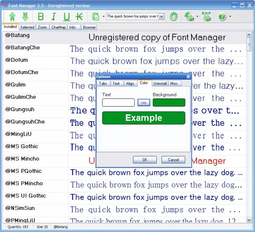 Font manager