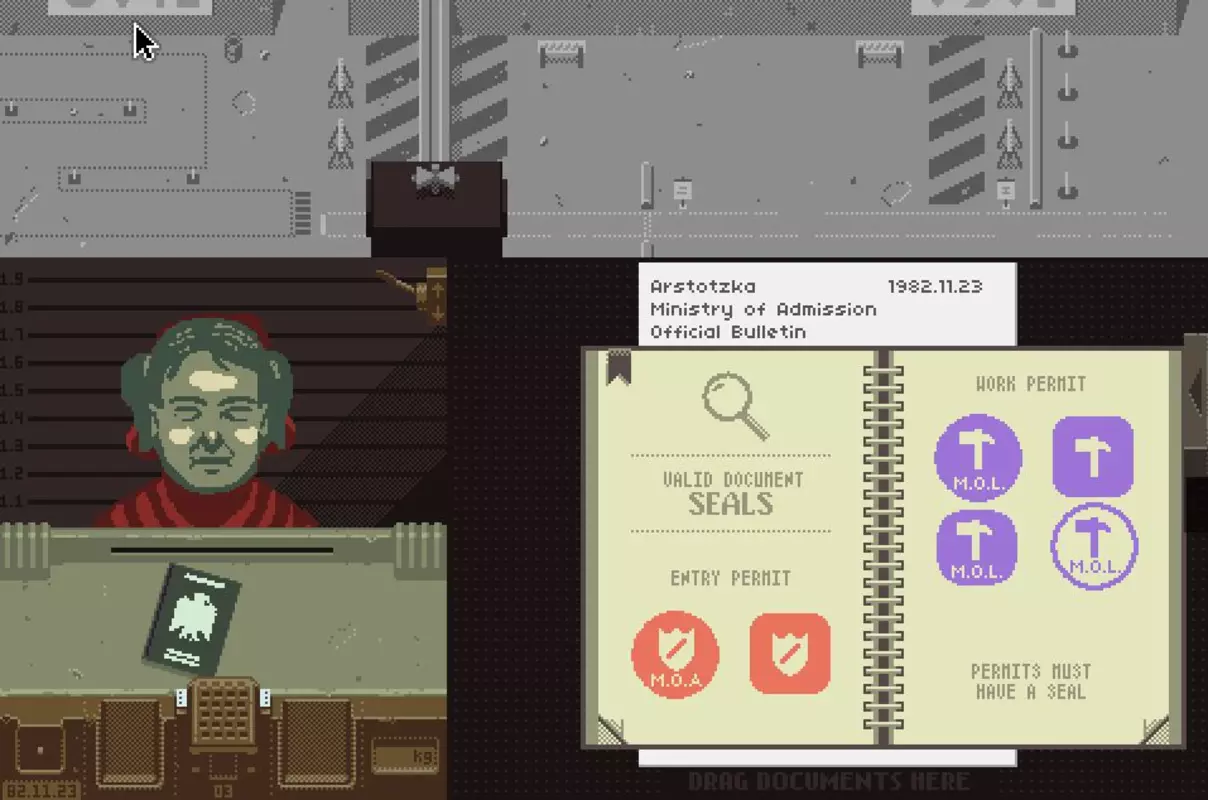 Пресс карта papers please